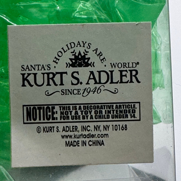 Kurt S. Adler Santa Sailboat Christmas Tree Ornament One Size Green Blue - Picture 6 of 6